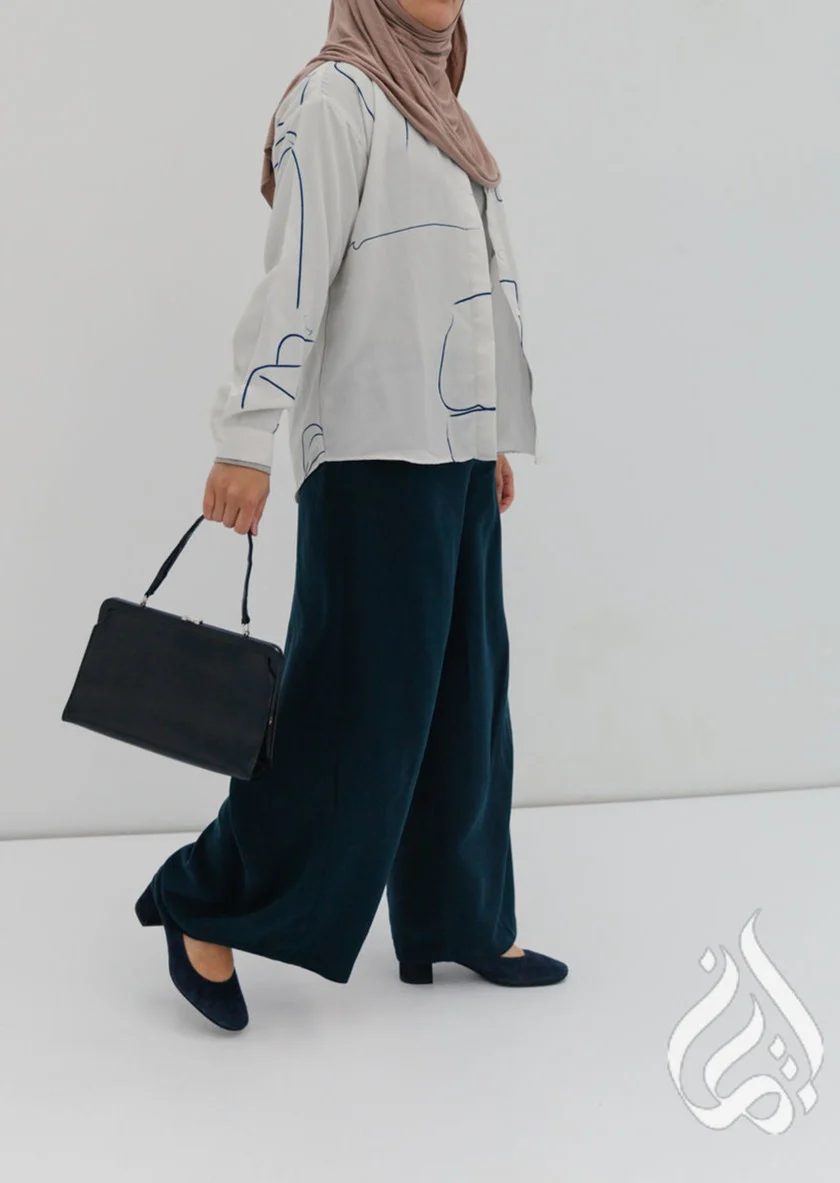 Classic Loose Fit Pants - Dawn Navy - Image 5