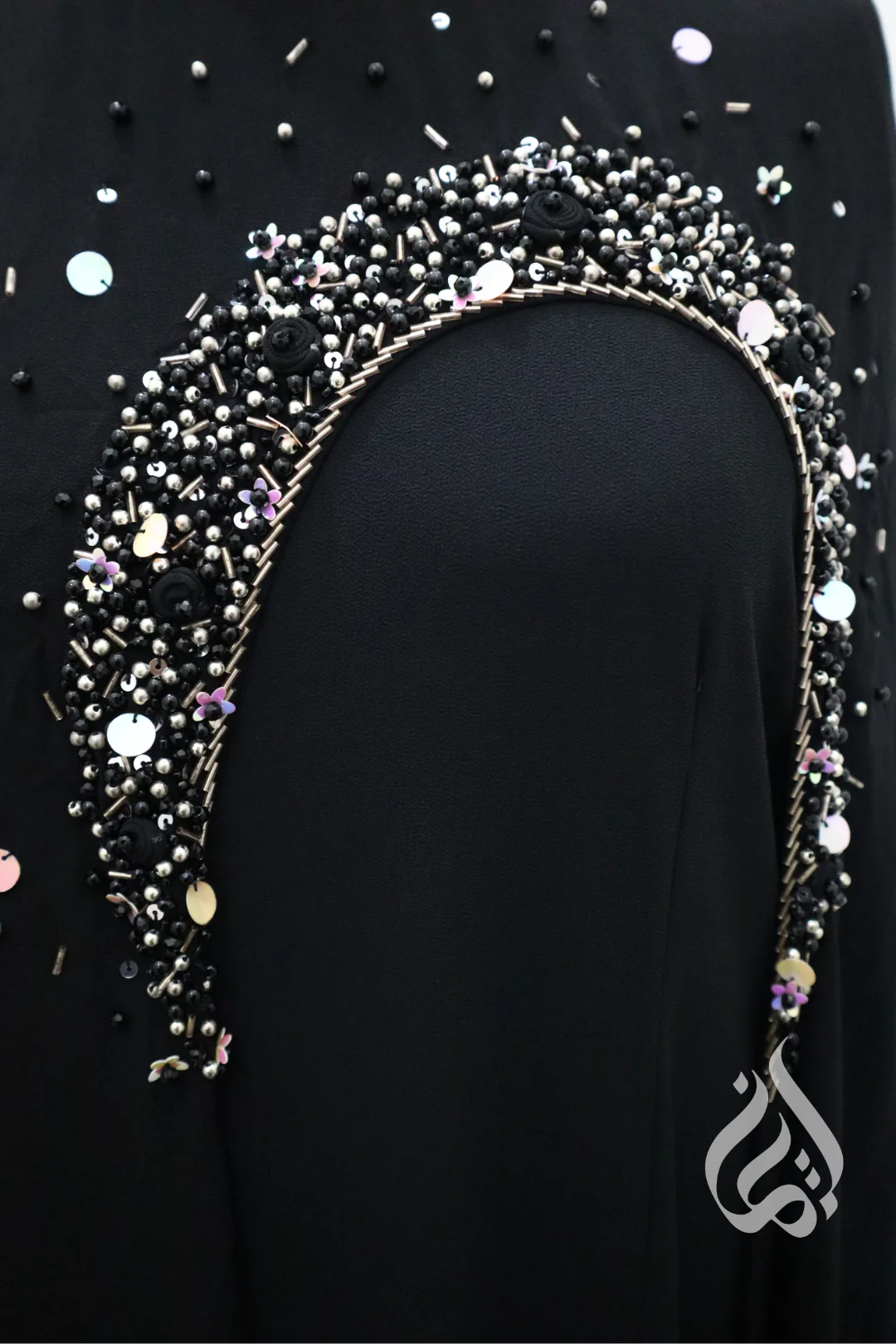 Jewelled Kaftan - Black - Image 12